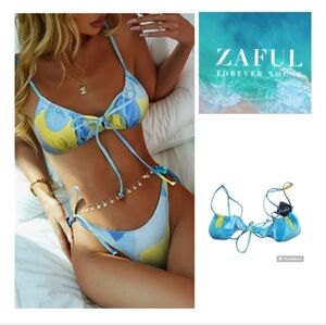 🐬ZAFUL Womens Bikini Cami String Sexy Top Only. Size M